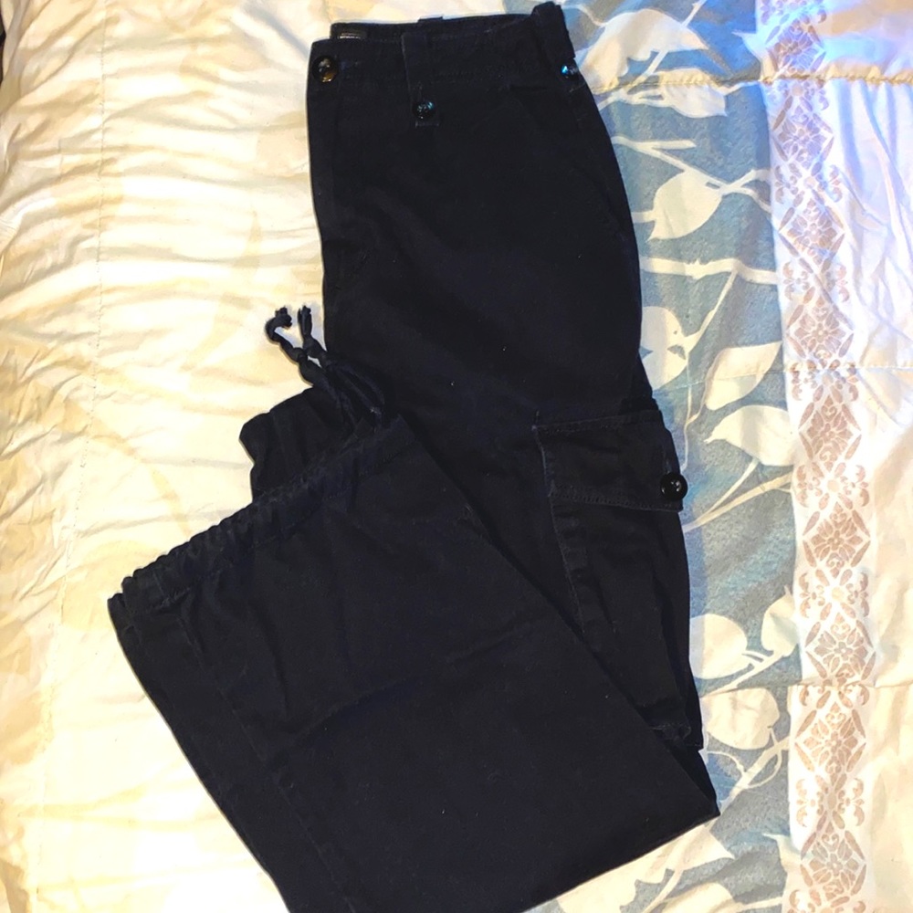 Black cargo pants